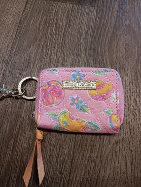 Simply Southern Pink Floral Keyring Wallet